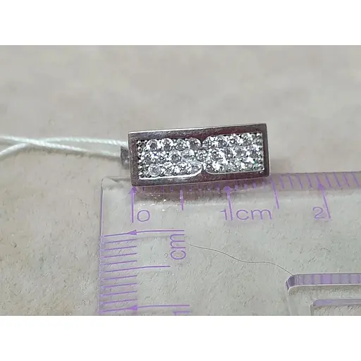 Срібні сережки Ювелір Стандарт з фіанітами. 5734 - фото 5