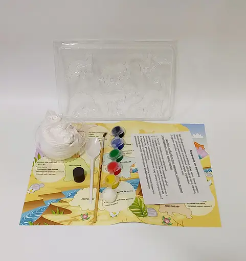 Острів динозаврів. Гіпсова розмальовка на магнітах 93881 Зірка (9785953916721) - фото 3