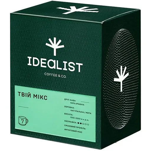 Дріп-кава Idealist Coffee & Co. Твій Мікс 7 шт х 12 г
