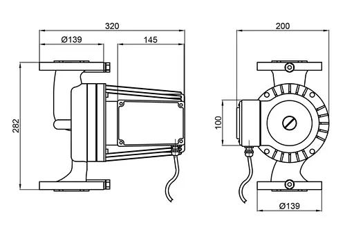 Циркуляционный насос Thermo Alliance LPA50-10-700 Т фланцевый LPA5010700Т - фото 4