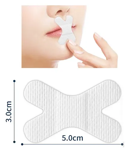 Пластир Х-подібної форми на рот від хропіння японського виробництва Suyapita Посилена фіксація 30 шт + кліпса для носа від хропіння 2 шт (1234-02) - фото 3