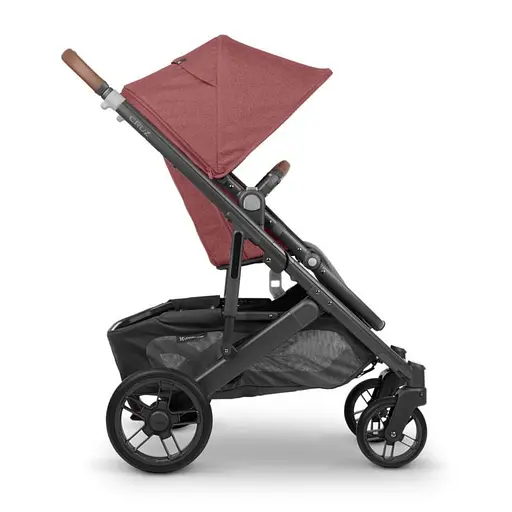 Прогулочная коляска Uppababy Cruz V2 - Lucy + люлька Uppababy Carrycot Lucy Rosewood Melange с карбоновым каркасом - фото 6