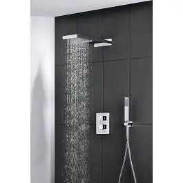 Термостат для душу на 2 споживача Paffoni Level chrome LEQ518CR, Хром - фото 5