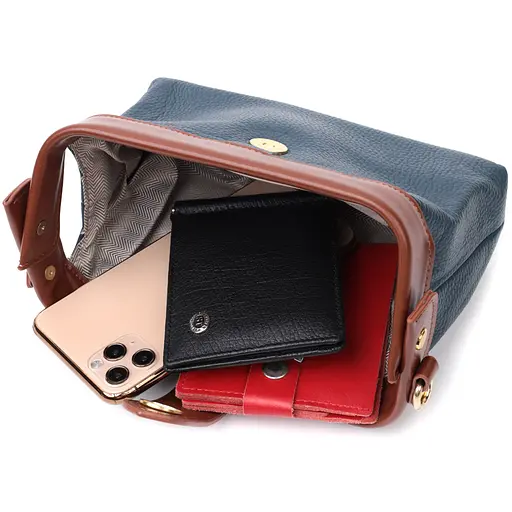 Жіноча шкіряна сумка Vintage 19.5х10х5.5 см sum0024760 - фото 7