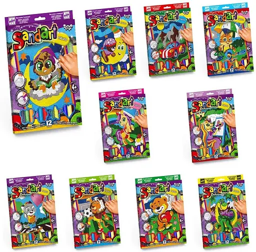 Набор творчества Фреска с песка Sand Art SA-02 Danko Toys Микс - фото 2