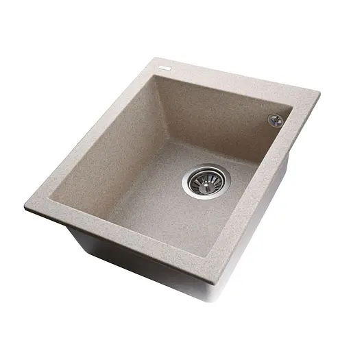 Гранитная мойка Globus Lux Lama миндаль 410x500 мм А0008, Терра - фото 2