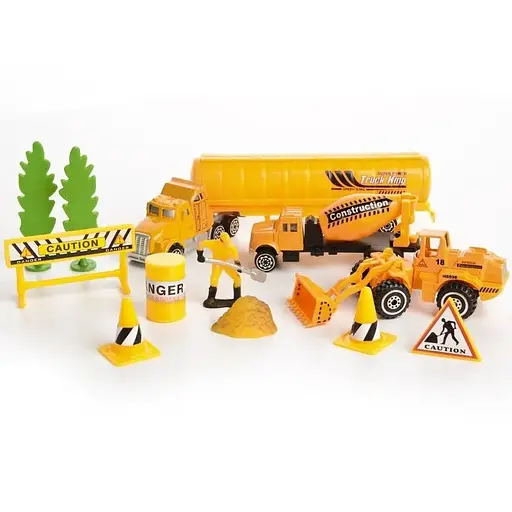 Ігровий набір будівельної техніки з фігурками IM286