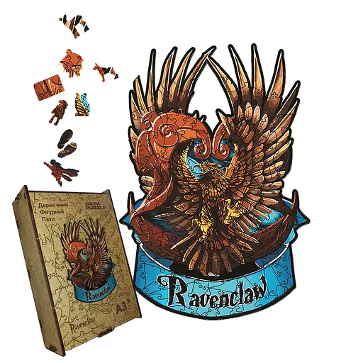 Пазл деревянный Рейвенклов, А2, Картонная коробка 300+ элементов