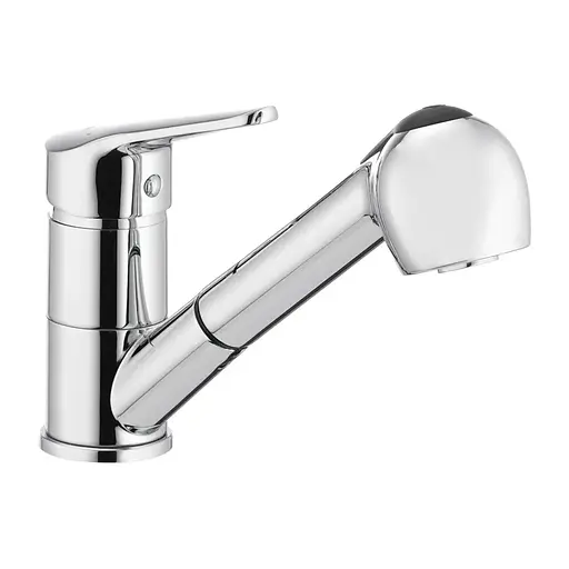 Смеситель для кухни с выдвижным изливом Ibergrif Roma M14550 IB0052, Хром - фото 1