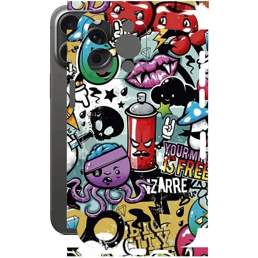 Захисна плівка StatusSKIN для Apple iPhone 15 Pro Max Корпус Вініл Графіті - фото 1