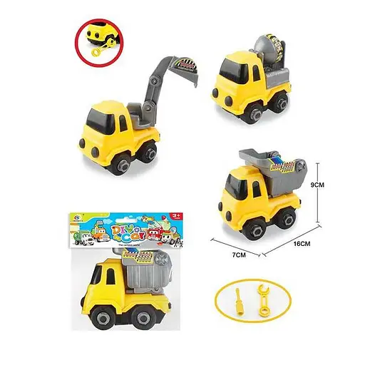 Спецтехника конструктор 8860-1 Стройтехника, в пакете (6984854260619) Вид 3 - фото 2