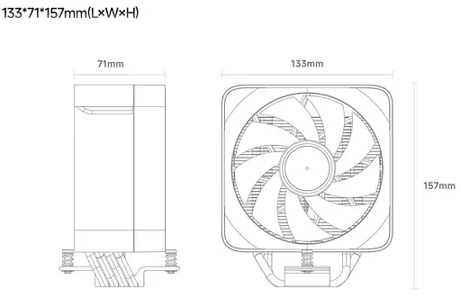 Кулер для процессора Ocypus Delta A40 EX Digital Black (DELTA-A40-BK1NAWD00E-GL) - фото 11