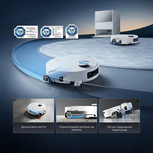 Робот-пилосос Dreame Aqua 10 Ultra Roller Complete White (RLH71DE-1-wh) [152042] - фото 13