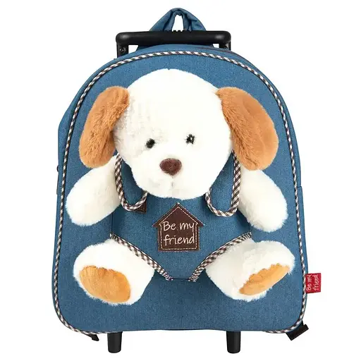 Дитячий рюкзак на колесах Perletti Toys Duff Dog з м'якою іграшкою (P13034)