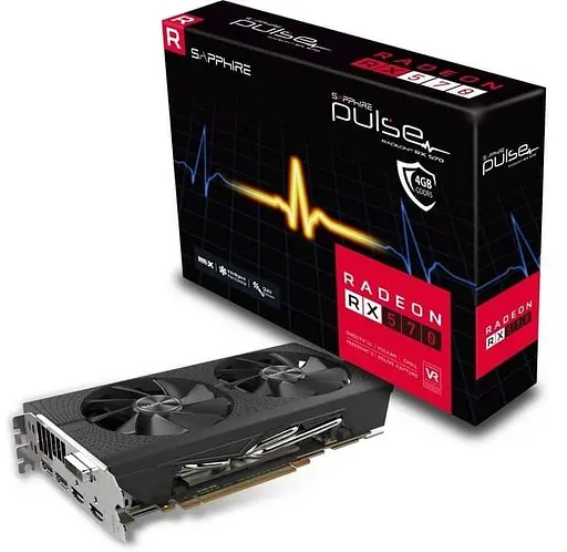 Видеокарта Sapphire AMD Radeon RX 570 4Gb Pulse D5 (11266-04) (GDDR5, 256 bit, PCI-E 3.0 x16) Б/у - фото 5