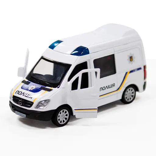 Автомодель детская Полиция MERCEDES-BENZ SPRINTER TechnoDrive 250294 инерционная - фото 3