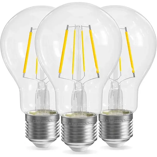 Гвинтова лампа QNINE Warm White E27, 5 Вт (еквівалент 50 Вт), 500 лм, світлодіодна лампа, 2700K, не з підсвічуванням, 3 шт.