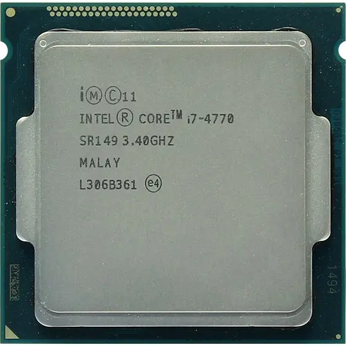 Процессор Intel Core i7 4770 (CM8064601464303) (Socket 1150, 8T, 3.9 ГГц, Tray) Б/у - фото 1
