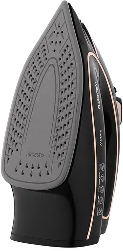 Утюг Ardesto IR-B2235, Black/Gold, 2400W, керамика, паровой удар, резервуар 450мл, защита от кальцинации, антикапля, плавная регулировка мощности пара, автоматическое отключение - фото 5