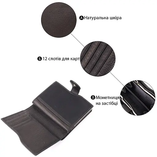 Жіночий вертикальний гаманець із натуральної шкіри Tony Perotti 9.5х12.3х3.5 см acs0029683 - фото 4