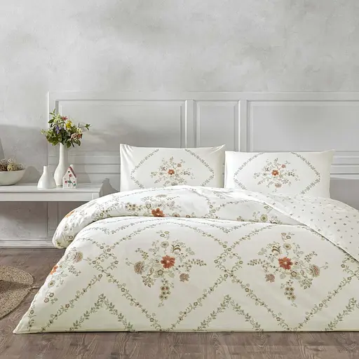 Постільна білизна Elira Beyaz Ранфорс Tac pbe0051647 - фото 1