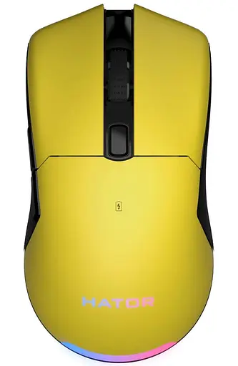 Беспроводная мышь HATOR Pulsar 2 PRO Wireless Yellow (HTM-532) Б/у - фото 1
