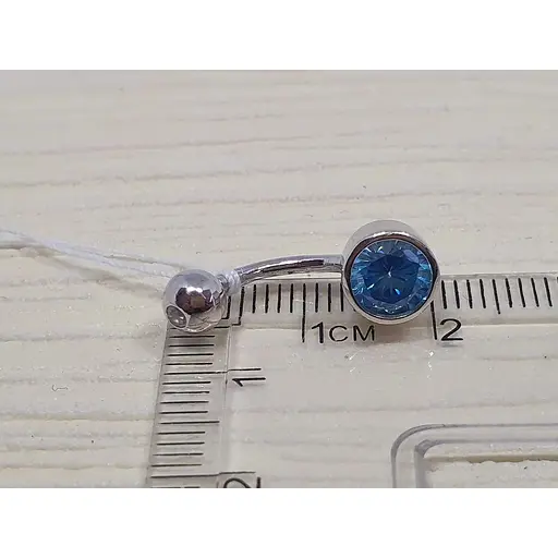 Срібна сережка для пірсингу пупка Silvex 925. ПР2ФТ/030 - фото 4