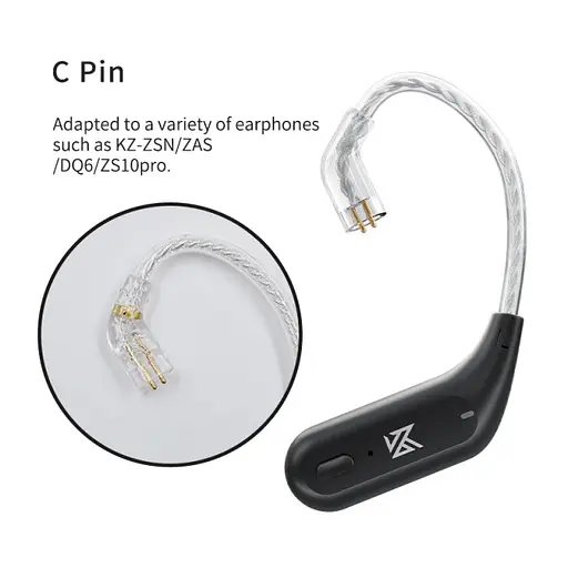 Bluetooth-модуль KZ AZ09 з завушинами C pin чорний - фото 4