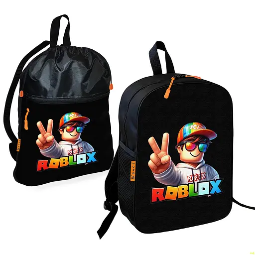 Шкільний рюкзак дитячий Роблокс / Roblox + Сумка для взуття спортивної форми рюкзак-мішок хлопчикові (01827)