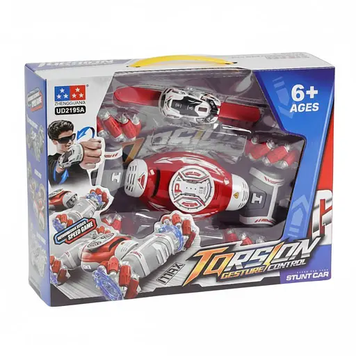 Радіокерована Трюкова Машина UD 2195 A-02, 1:14, Керування жестами, 2.4G, Роликові колеса, Акум. 3.7V, Червона - фото 2