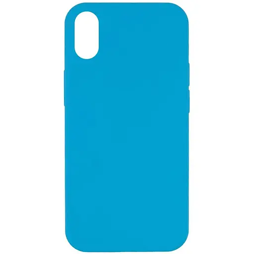 Чохол Epik Silicone Case Full Protective AA NO LOGO для Apple iPhone X/XS 5.8 Блакитний/Blue
