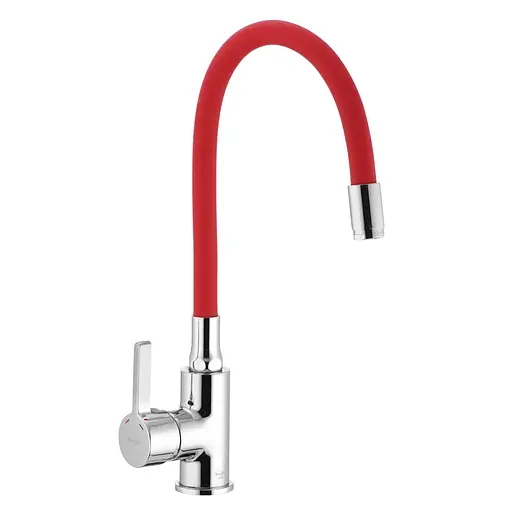 Смеситель для кухни с силиконовым изливом Ibergrif M22112-1 IB0067, Хром - фото 1