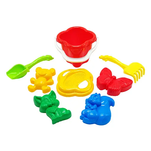 Пісочний набір "Дзвіночок" №2 Colorplast 0985 Червоний - фото 1