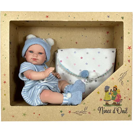 Лялька Nines d'Onil Reborn у блакитному одязі хлопчик 37 см (244) - фото 2