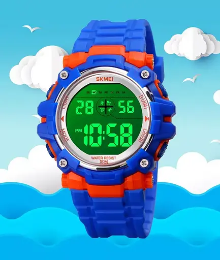 Детские спортивные наручные часы Skmei 1616 Синий - фото 7