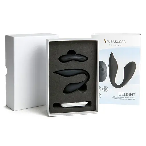 Вібратор S Pleasures Premium Delight 7.5 см чорний - фото 4