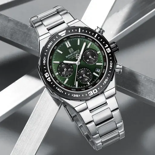 Часы мужские наручные Naviforce Ocean (Серебристый) - фото 6