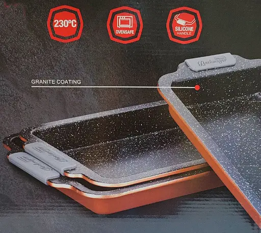 Набір форм для випічки Bachmayer Granit BM-340 3 форми гранітне покриття - фото 2