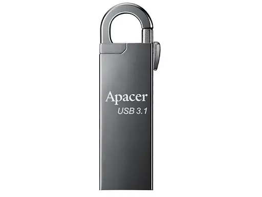 Флеш накопитель с карабином Apacer AH15A 128 GB USB 3.1 металлический - фото 4