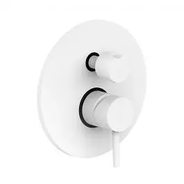 Змішувач для ванни/душу на 2 споживача Paffoni Light white matt LIG018BO, Білий матовий - фото 1