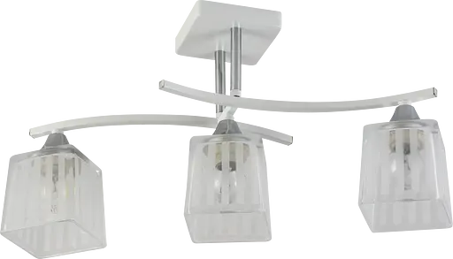 Люстра декоративна V XA1394/3 White+Chrome на 3 плафонів - фото 2