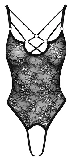 Боді Cottelli Lingerie Lace S (чорний) - фото 7