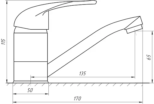 Змішувач для умивальника EcoMix GEZ-White-203M Білий - фото 2
