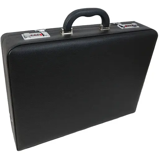 Элегантный дипломат Portfolio из эко кожи черный sum0028876 - фото 1