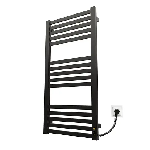 Електрична рушникосушарка Kosser Герда 1000x500 ER ДГ03ER, Чорний матовий, Праве - фото 1