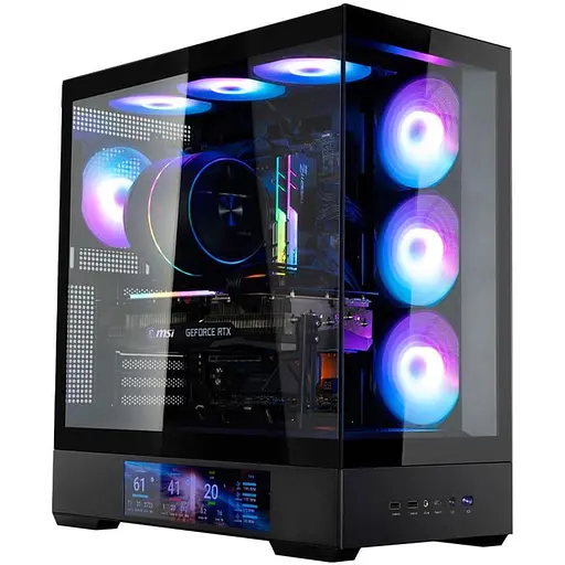 Корпус Zalman P40 DS ARGB Reverse без блока питания, черный (P40DSBLACK) - фото 8