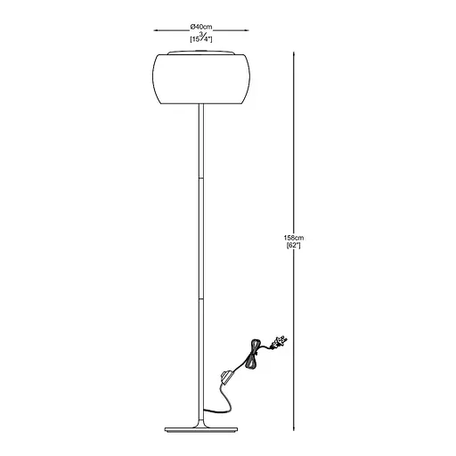 Торшер Zuma Line F0076-04A-F4FZ CRYSTAL - фото 3