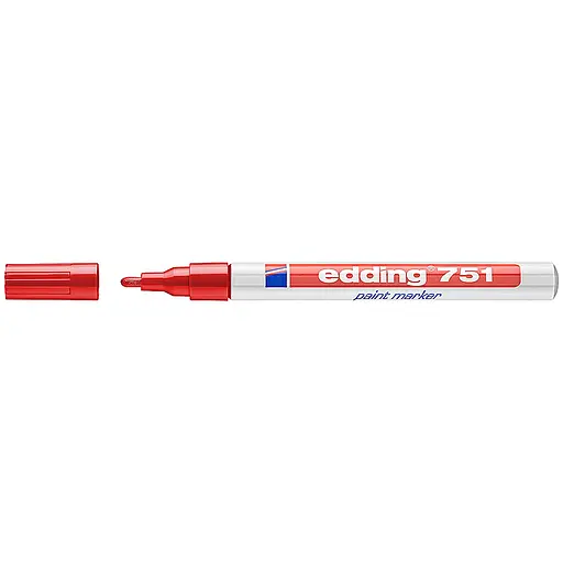 Маркер Edding Paint e-751 1-2 мм круглый красный (e-751/02)