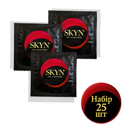Набір презервативів Skyn Intense Feel Безлатексні З текстурою 25 шт. (4821002027972)