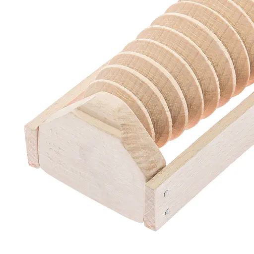 Масажер для стоп дерев'яний для профілактики плоскостопості та рефлекторного масажу на 2 ролики на дві ноги., Woodly 87037 - фото 5